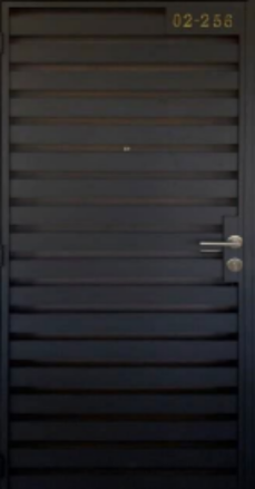 HDB Gate G-008 - Sturdy mild steel metal gate for HDB homes.