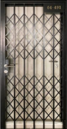 HDB Gate G-010 - Secure mild steel metal gate for HDB units