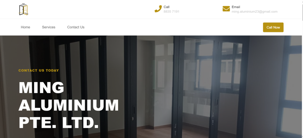 Ming Aluminium Pte Ltd Windows Supplier