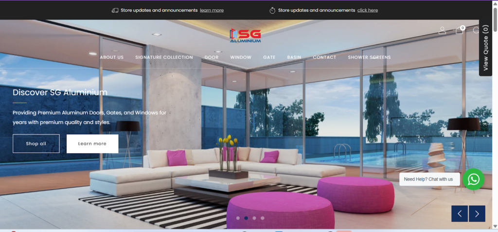 SG Aluminium Windows Supplier