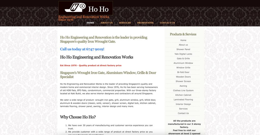 Ho HO Engineering Mild Steel Gate Supplier