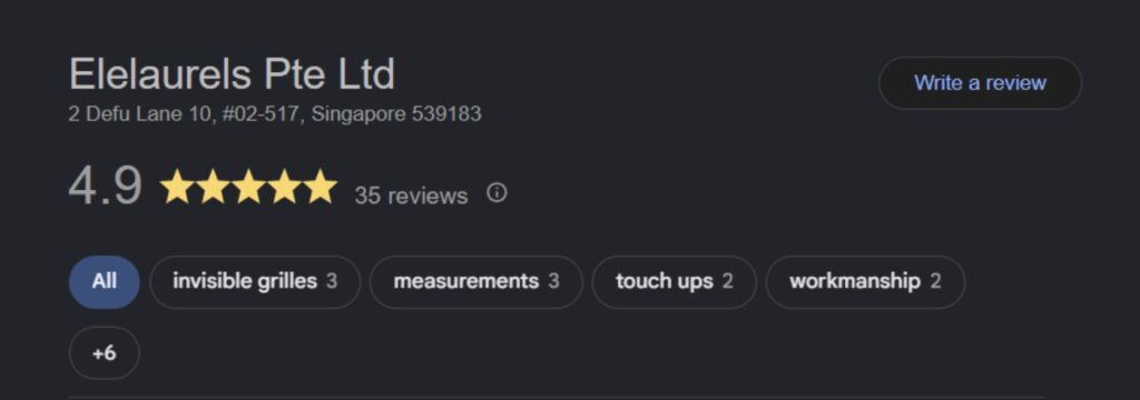 Elelaurels Google Rating