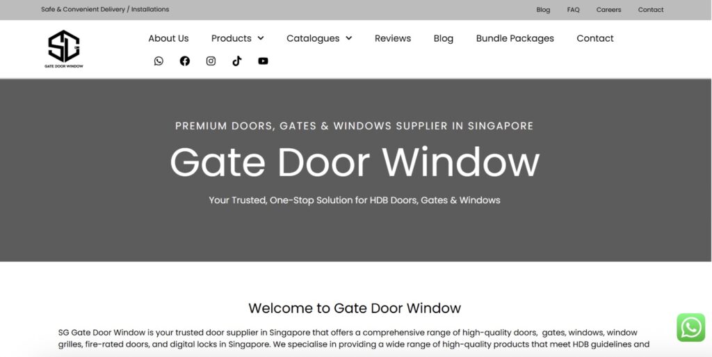 SG Gate Door Window Window Grille Supplier